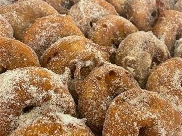 Ouderwetse door beslag appelflappen per 5