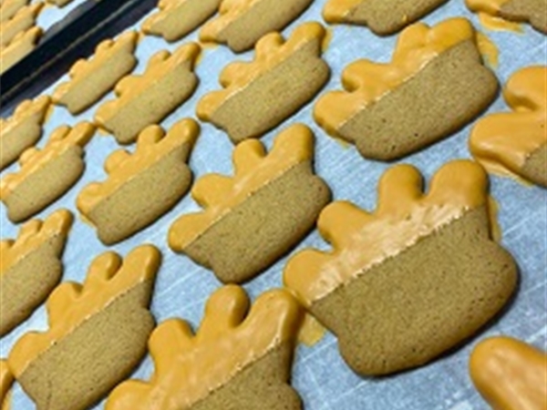 Oranje kroon koekjes